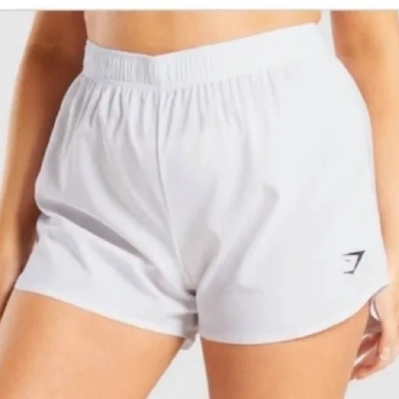 Gymshark Pants - Gymshark White Athletic Shorts‎ Size Large